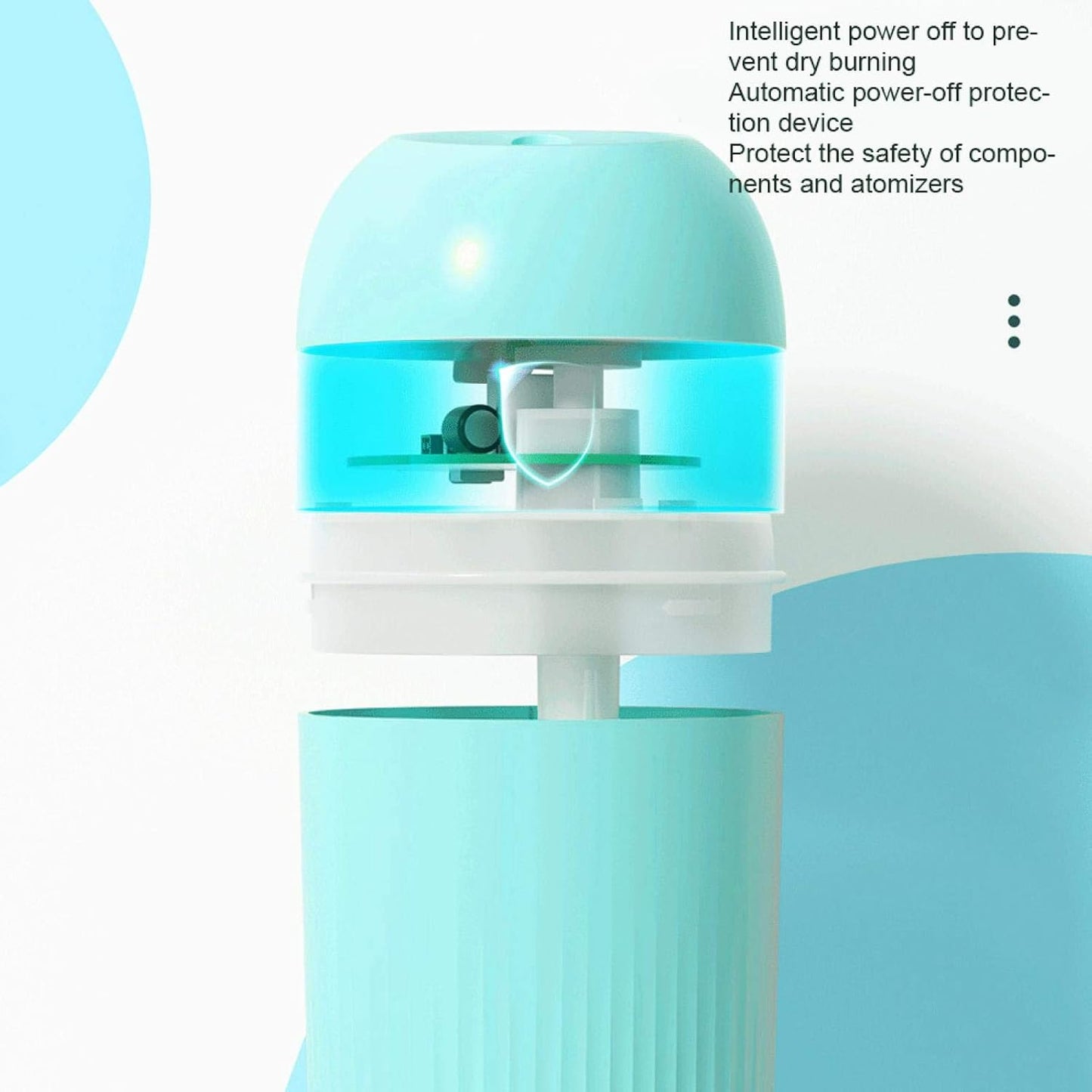 Mini USB Air Humidifier & Mist Diffuser – Green