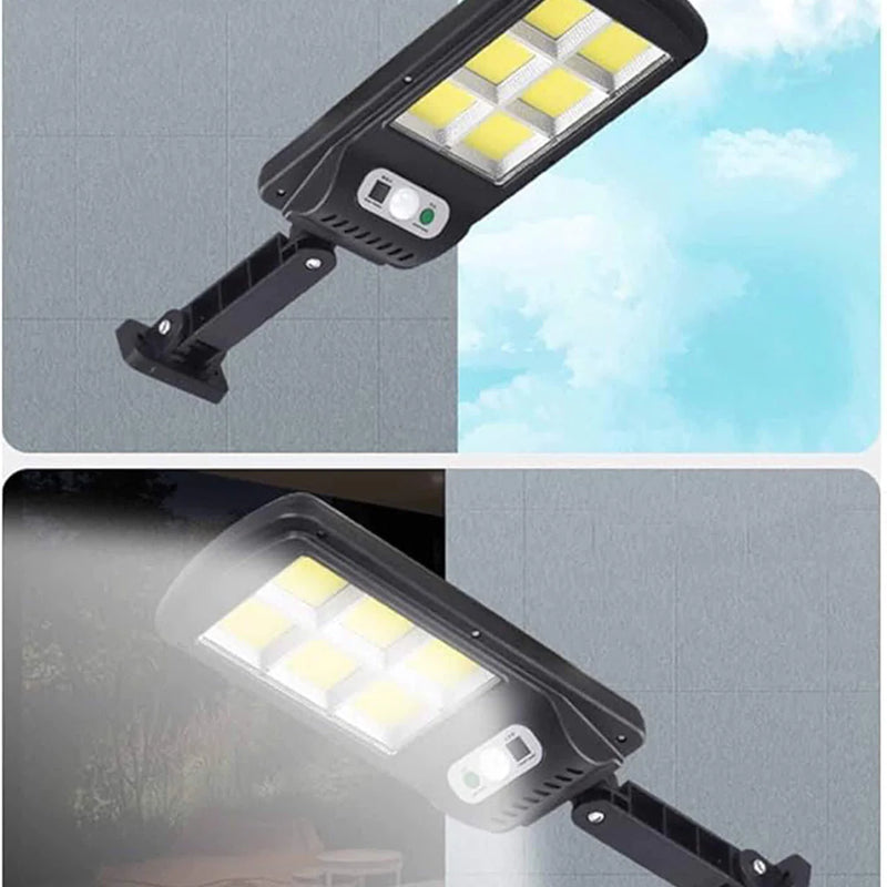 Outdoor LED Solar Street Light With Motion Sensor 12 Cob Bulb Waterproof