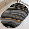 Non-Slip Gold Black Texture Bath Mat