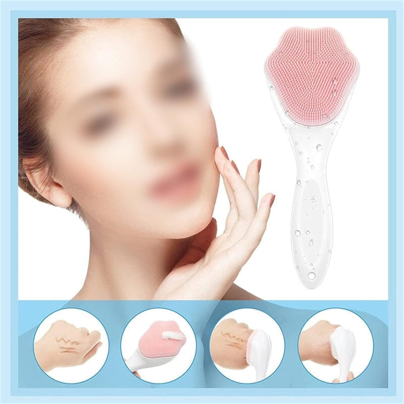 Cute Cat Claw Silicone Face Scrubber Brush Facial Deep Cleaning Brush Blackhead Pore Exfoliating Tool