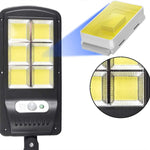 Outdoor LED Solar Street Light With Motion Sensor 12 Cob Bulb Waterproof