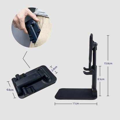 FULLY FOLDABLE COMPACT IPAD AND CELL PHONE ADJUSTABLE STAND