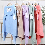 Cute Cartoon Hooded Fleece Kids Bath Towel