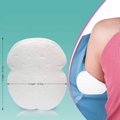 Sweat Pads Anti Allergic Anti Bacteria For Underarms Disposable Highly Absorbent Sweat Pad 5 Pair