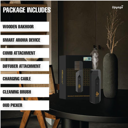 2 in 1 Hair Comb Incense Burner &amp; Home Diffuser Rechargeable