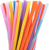 100Pcs Disposable Bendable Plastic Color Straw