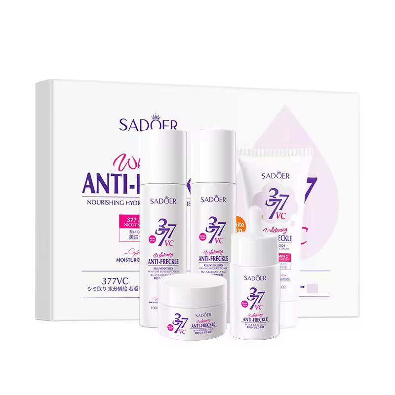 Sadoer Wrinkle Fading Anti-aging Deep Nourishing Skin Moisturizing Brightening Repairing Whitening and Skincare Set