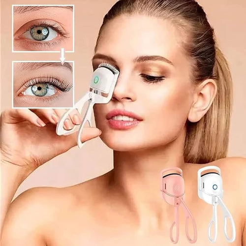 Electric USB Rechargeable Eyelash Curler  With 2 Level Temp Quick Heating