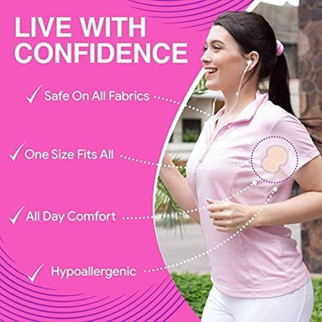 Sweat Pads Anti Allergic Anti Bacteria For Underarms Disposable Highly Absorbent Sweat Pad 5 Pair