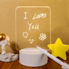 LED Night Light Note Board With Pen