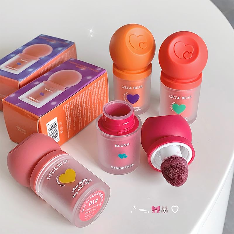 Gege Bear Blush Liquid Sweet And Tidy Matte Blush 6Pcs Set