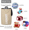 Portable Folding Laundry Waterproof Basket With Handle