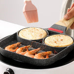 3 Round Hole Portion Fry Pan Non Stick