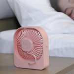 USB Rechargeable Portable Mini Cooling Fan 180° Adjustable Table Fan