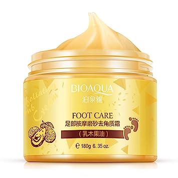 Bioaqua Shea Butter Foot Massage Scrub Exfoliating Cream 180g