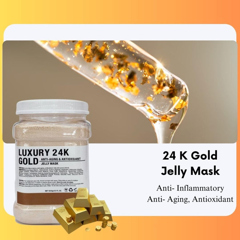 Luxury 24K Gold Anti Aging And Antioxidant Jelly Mask