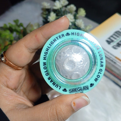 Siheglan Planet Glow Highlighter Ultra Shimmer Baked Face Illuminator Galaxy Shine Finish Pack of 4