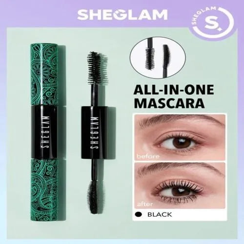 SHEGLAM Dual Lengthening & Volumizing Mascara - Black