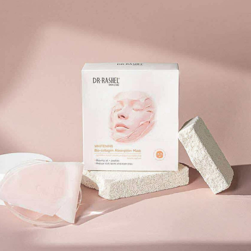 Dr Rashel Whitening Bio-collagen Absorption  Mask Pack of 12