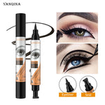 Yanqina 2in1 Double End Waterproof Stamp Eyeliner