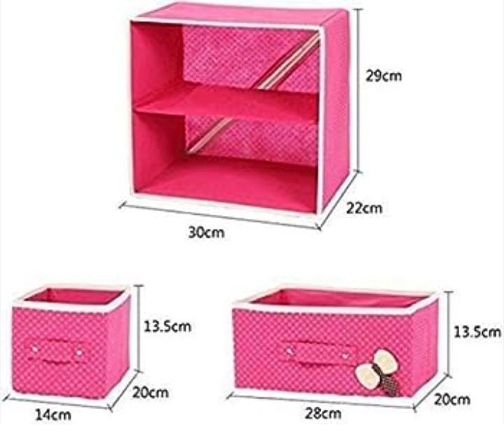 2 Layer Drawer Underwear Bra Handker Clothing Storage Box