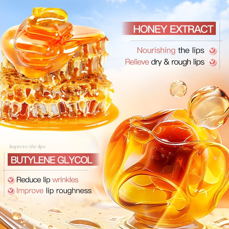 Sadoer Peach Honey Bubble Moisten Lip Scrub