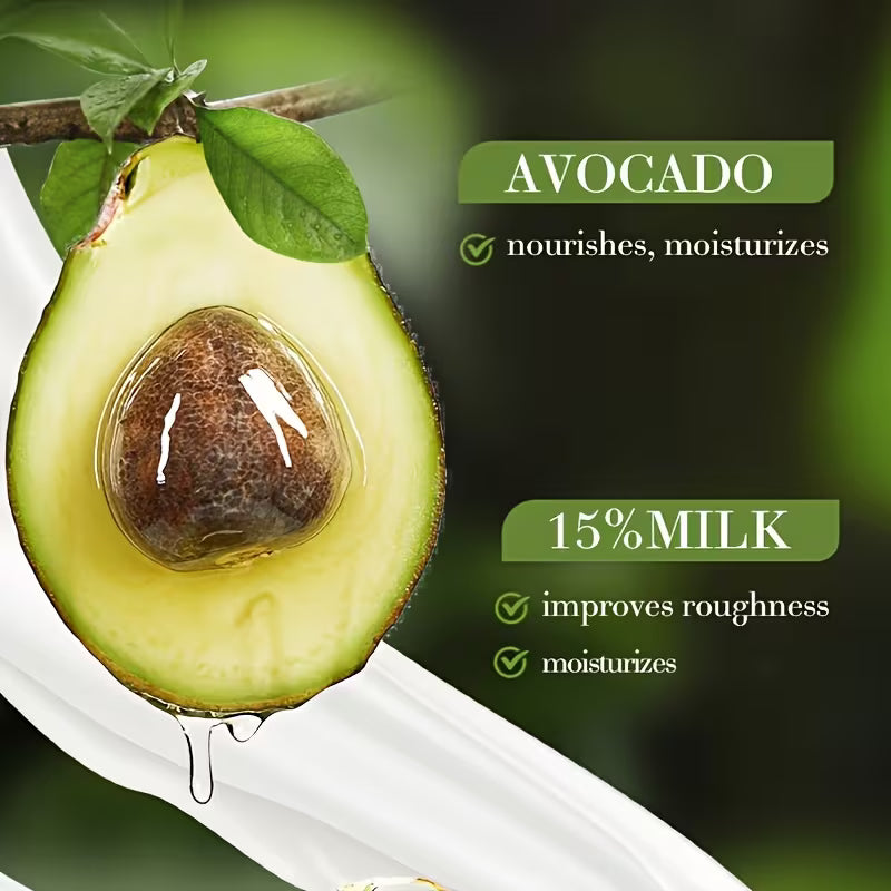 Sadoer Face Hydrating For Essence Avocado Fruit Milk with Vitamin C Glycerin Liquid