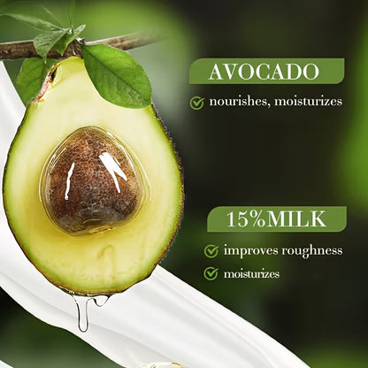 Sadoer Face Hydrating For Essence Avocado Fruit Milk with Vitamin C Glycerin Liquid