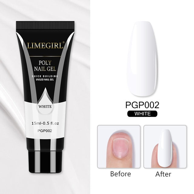 Lime Girl Poly Nail Gel PGP002 White
