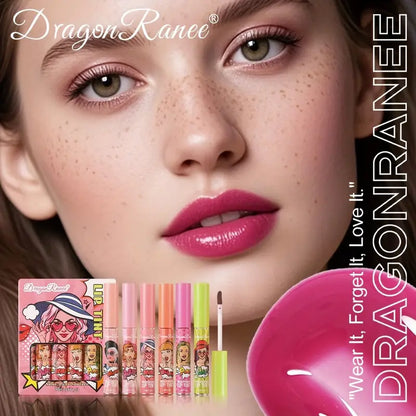 Dragon Ranee Silky Matte Surface Moisturizing Lip Tint 6Pcs Set