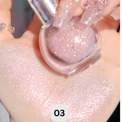 Diamond Highlighter Powder Spray Waterproof High Gloss Glitter Body Bronzer Highlight Powder Face Contour Illuminator Makeup