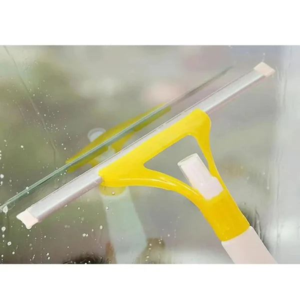 Multipurpose 2 Way Magic Window Glass Mirror Cleaning Wiper With Spray