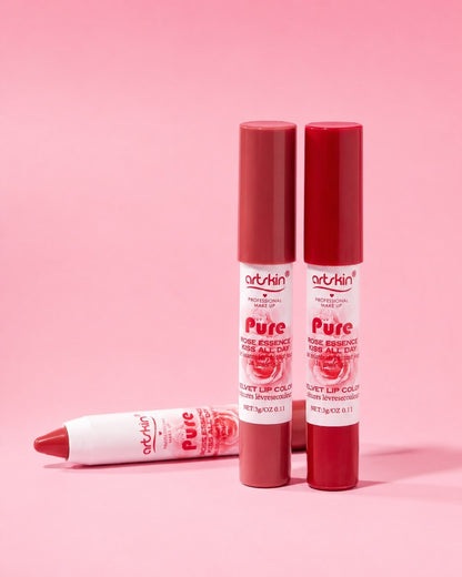 Artkin Rose Matte Lip Crayons Set of 6