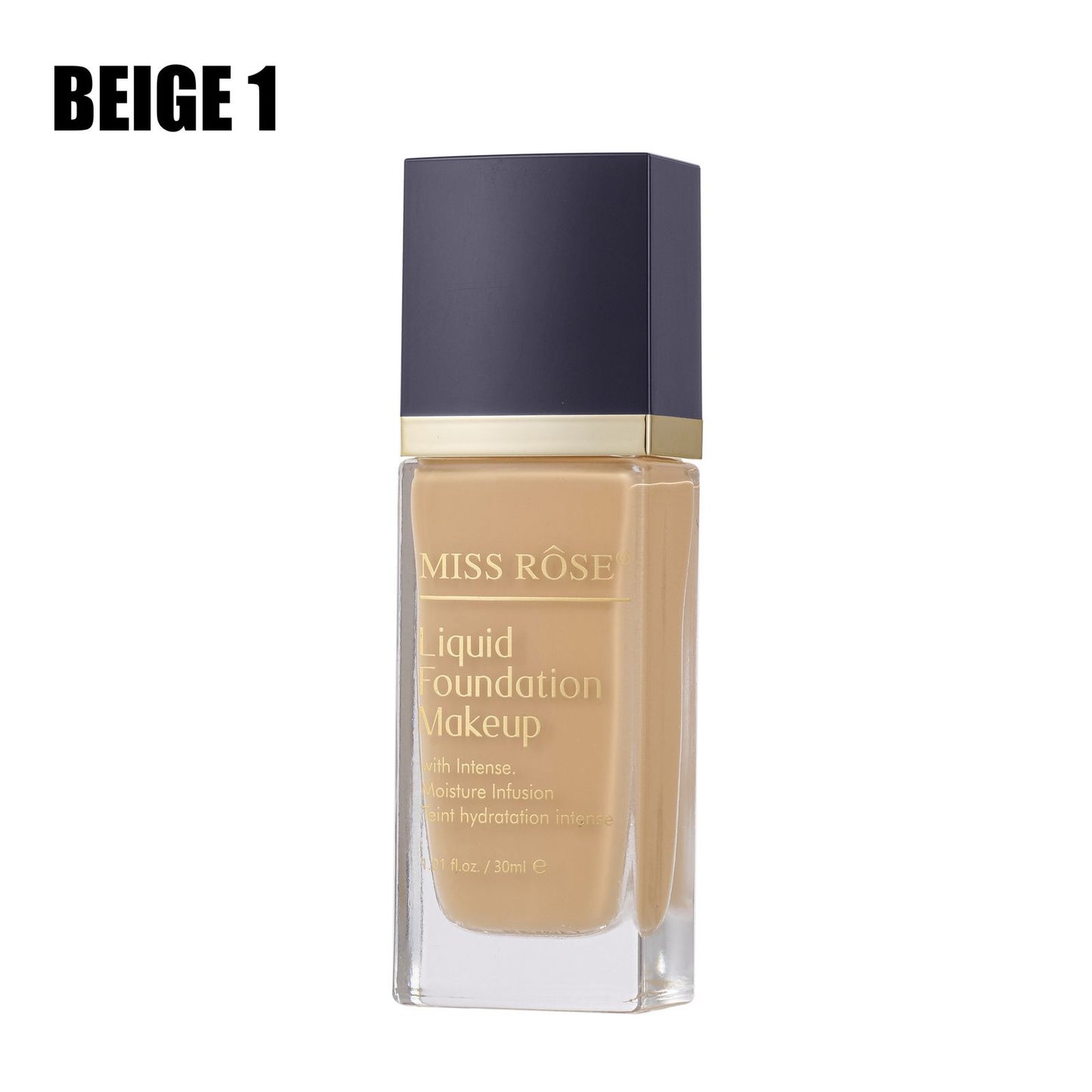 Miss Rose Liquid Foundation With Intense Moisture Infusion Teint Hydratation Intense