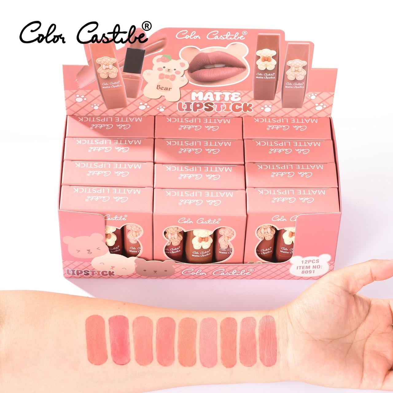 Color Castle Bear Lipstick 3Pcs Set