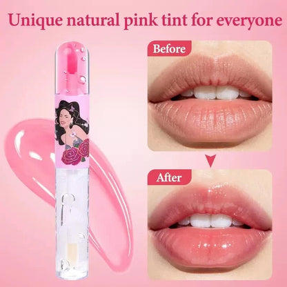 Queen Beauty 2-in-1 Transparent & Pink Magic Lip Gloss