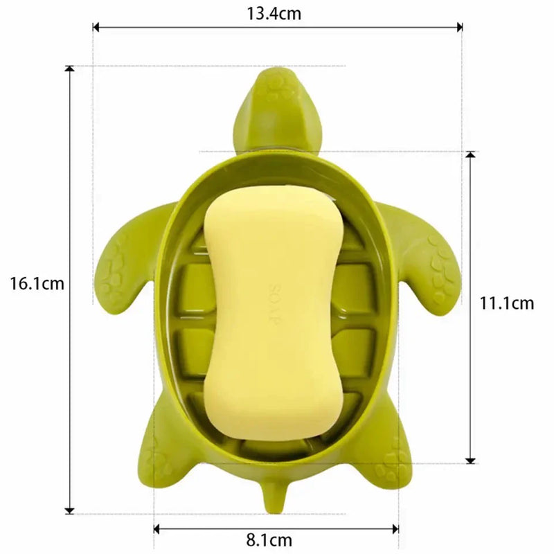 Cute Turtle Draining Soap Holder Sponge Holder