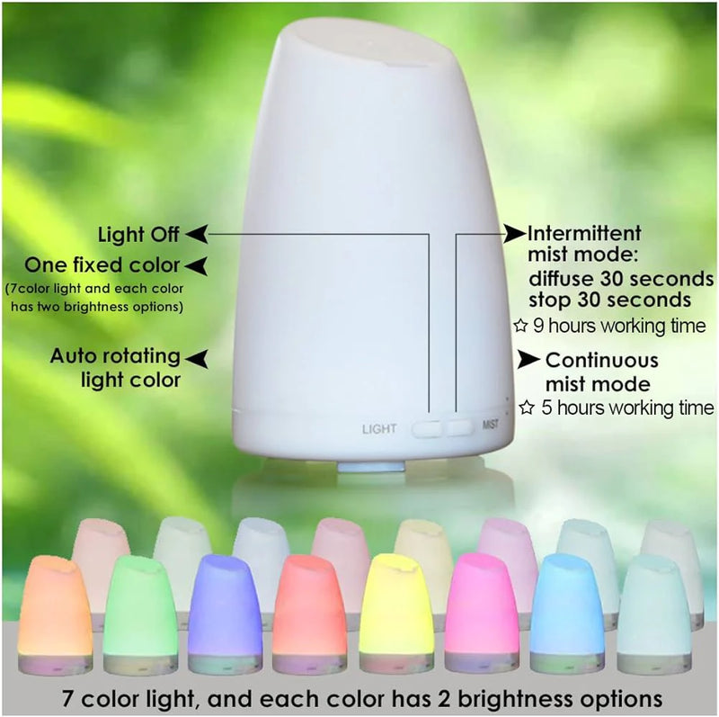 Aroma Diffuser Humidifier With Night Lamp