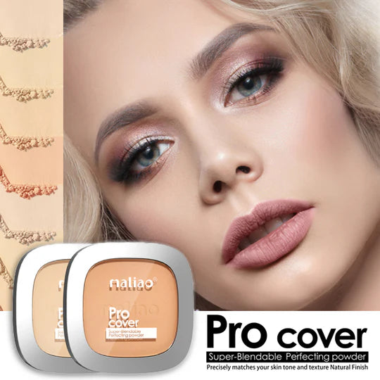 Maliao Pro Cover Super Blendable Perfecting Compact Powder Seamless Perfection For Every Skin Tone