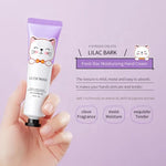 LUOFMISS Cute Kitty Anti Aging Hydrating Moisture Whitening Repair Fresh Lilac Moisturizing And Smoothing Hand Cream