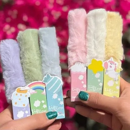 Cute Fur Lip Gloss 6Pcs Set