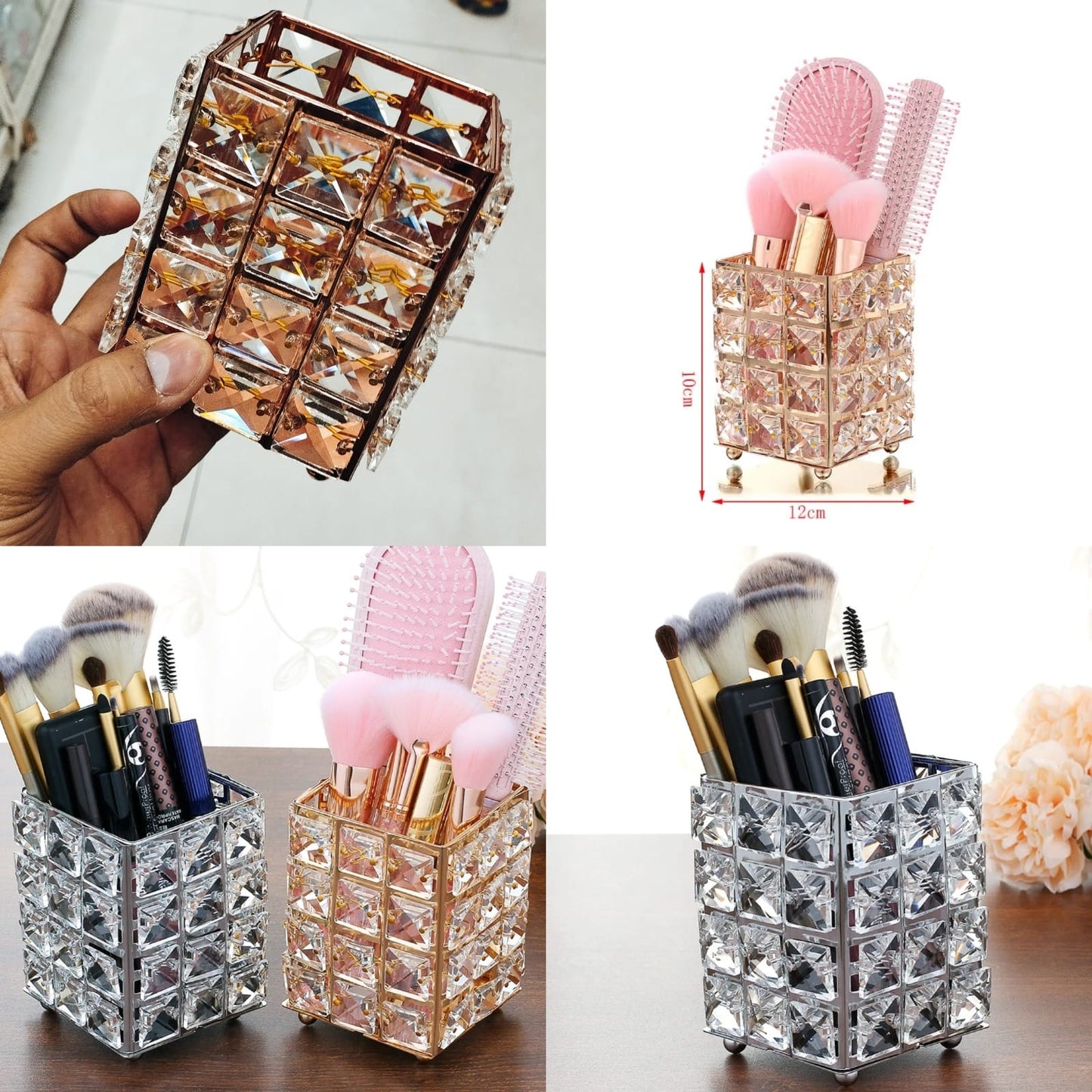 Crystal Makeup Brush Holder