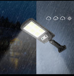 Outdoor LED Solar Street Light With Motion Sensor 12 Cob Bulb Waterproof