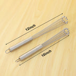 Stainless Steel Ball Whisk Egg Beater Milk Frother