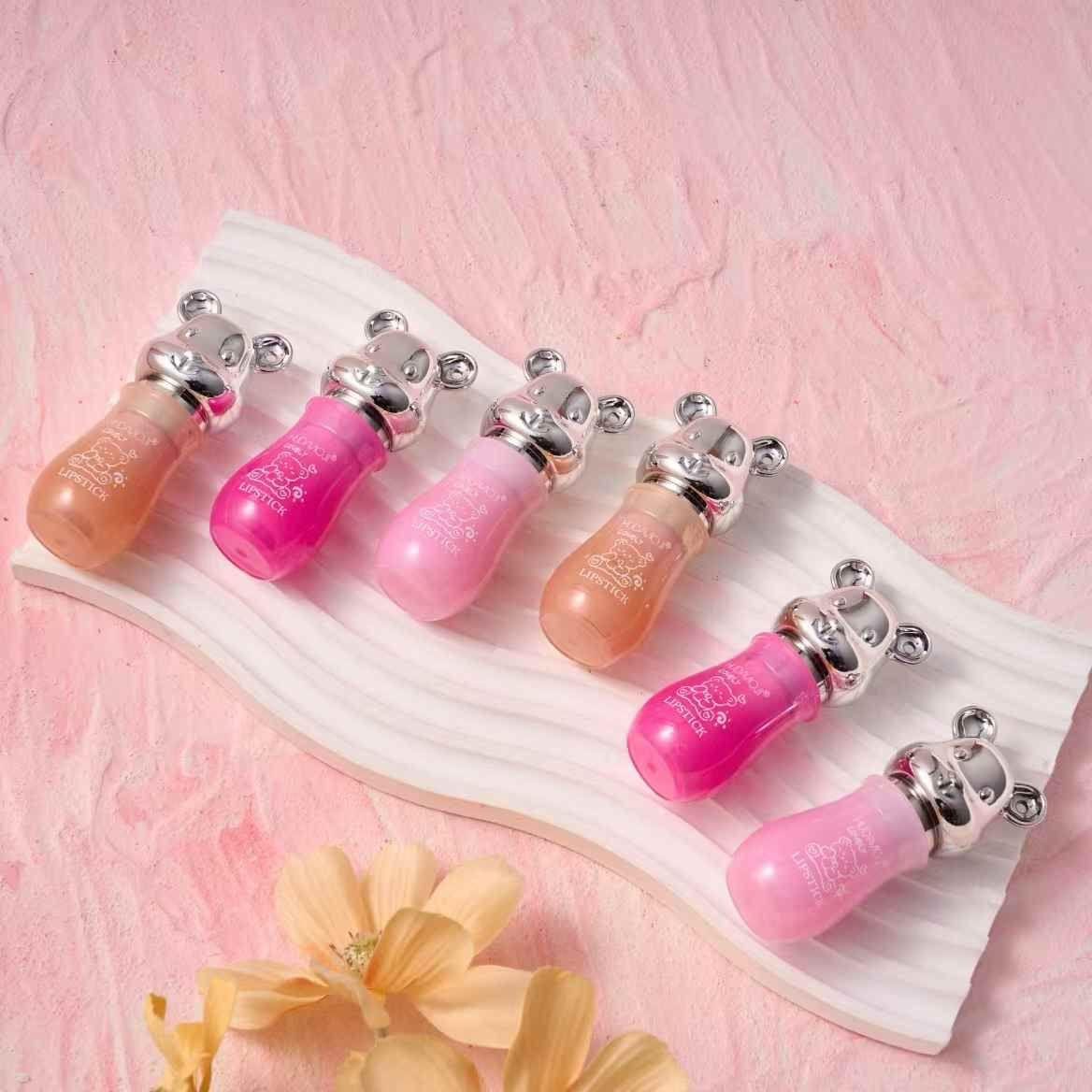 Hudamoji Teddy Bear Charm Lip Balm – Pack of 3