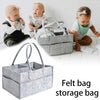 Foldable Baby Diaper Caddy Organizer Storage Basket