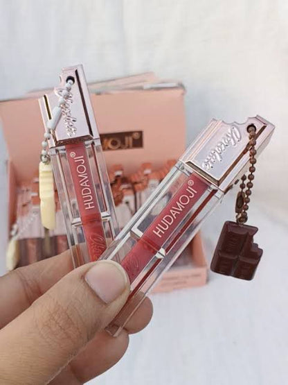 Hudamoji Chocolate Matte Lip Gloss Pack of 6