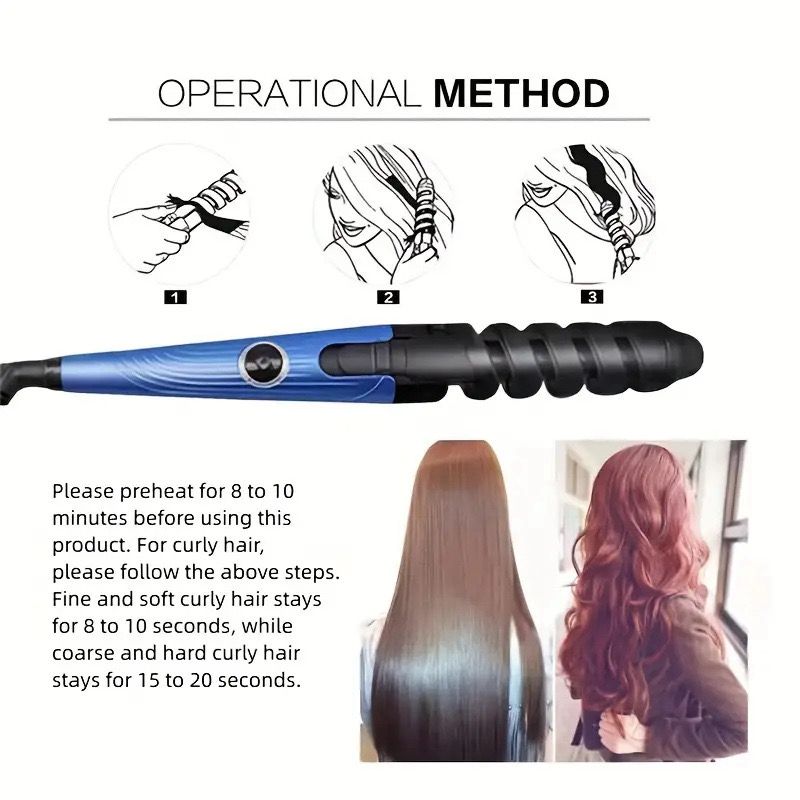 Portable Electric Hair Curler Ceramic Curling Iron Hair Styling Maker