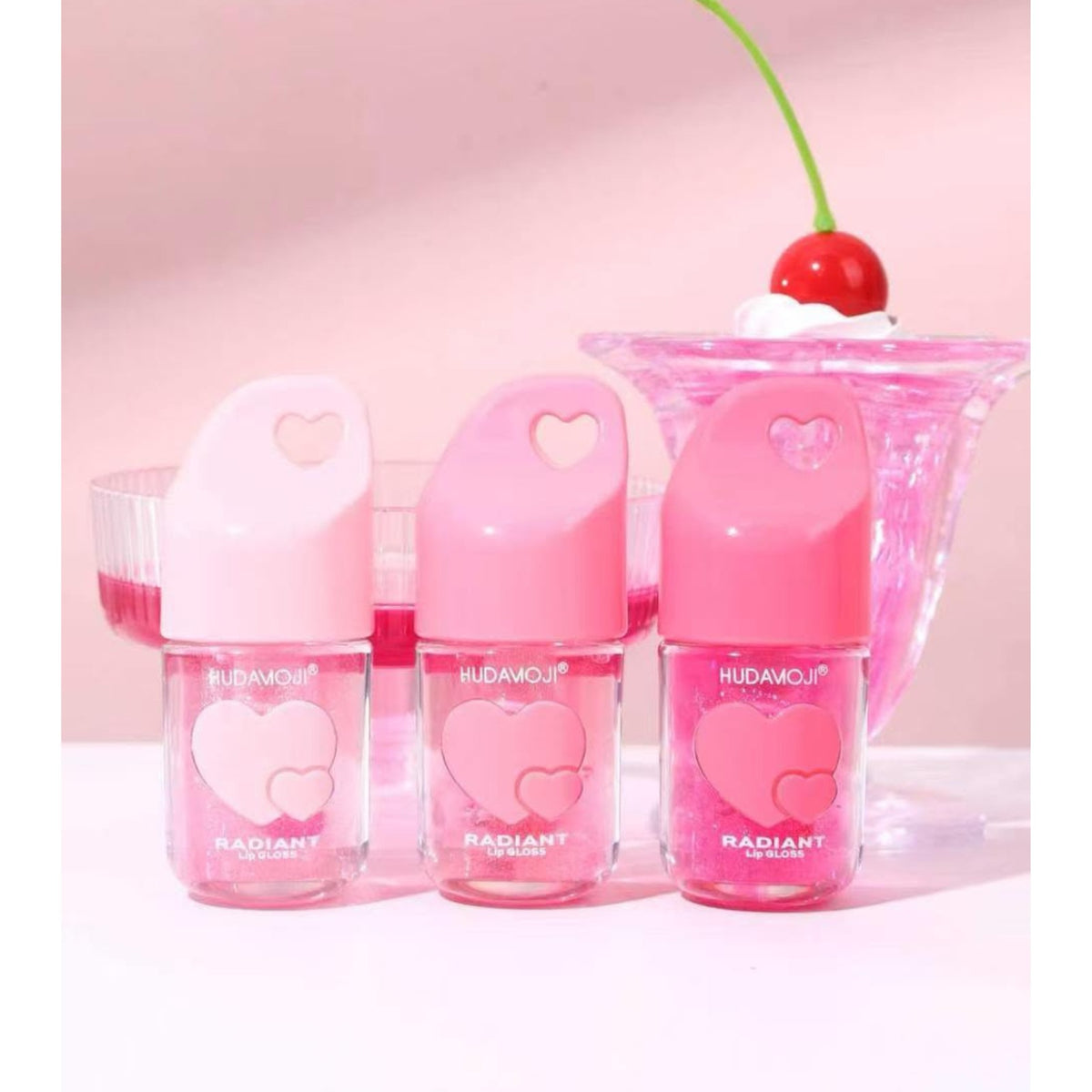 Hudamoji Radiant Pink Lip Gloss