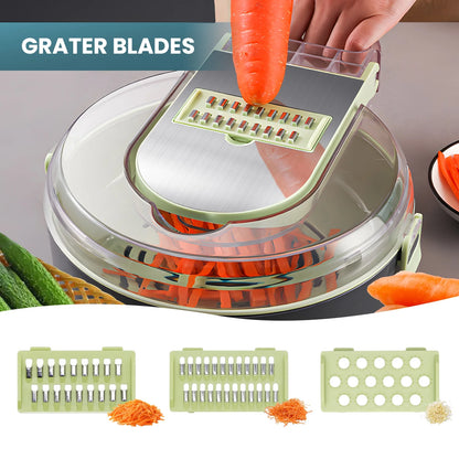 Multifunctional 13in1 Vegetable Chopper With Container Kitchen Gadget